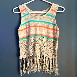 Bohemian Lacy Ladies Crop